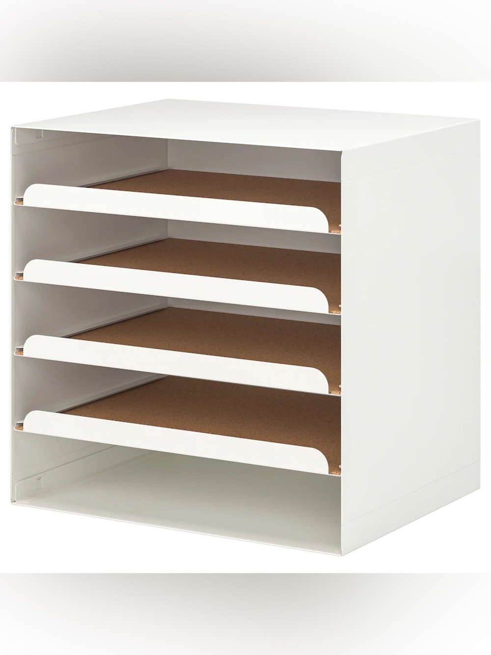 IKEA Minimalistic White Desktop Stationary Organizer Storage Letter Tray - Picture 2 of 6